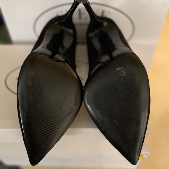 STEVE MADDEN Daisie Pump Black Suede Heels - Picture 4 of 5